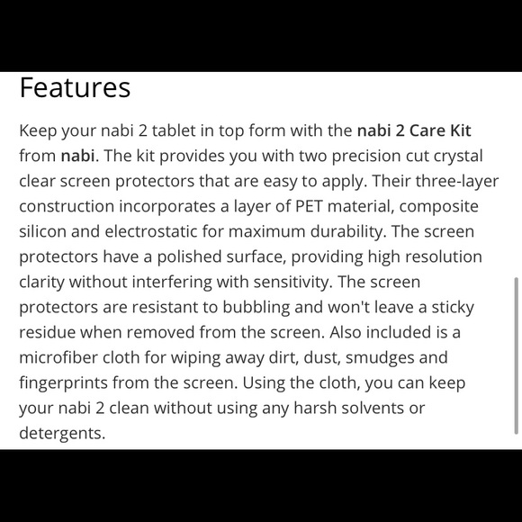 Nabi Care Kit - NEW - Picture 7 of 8